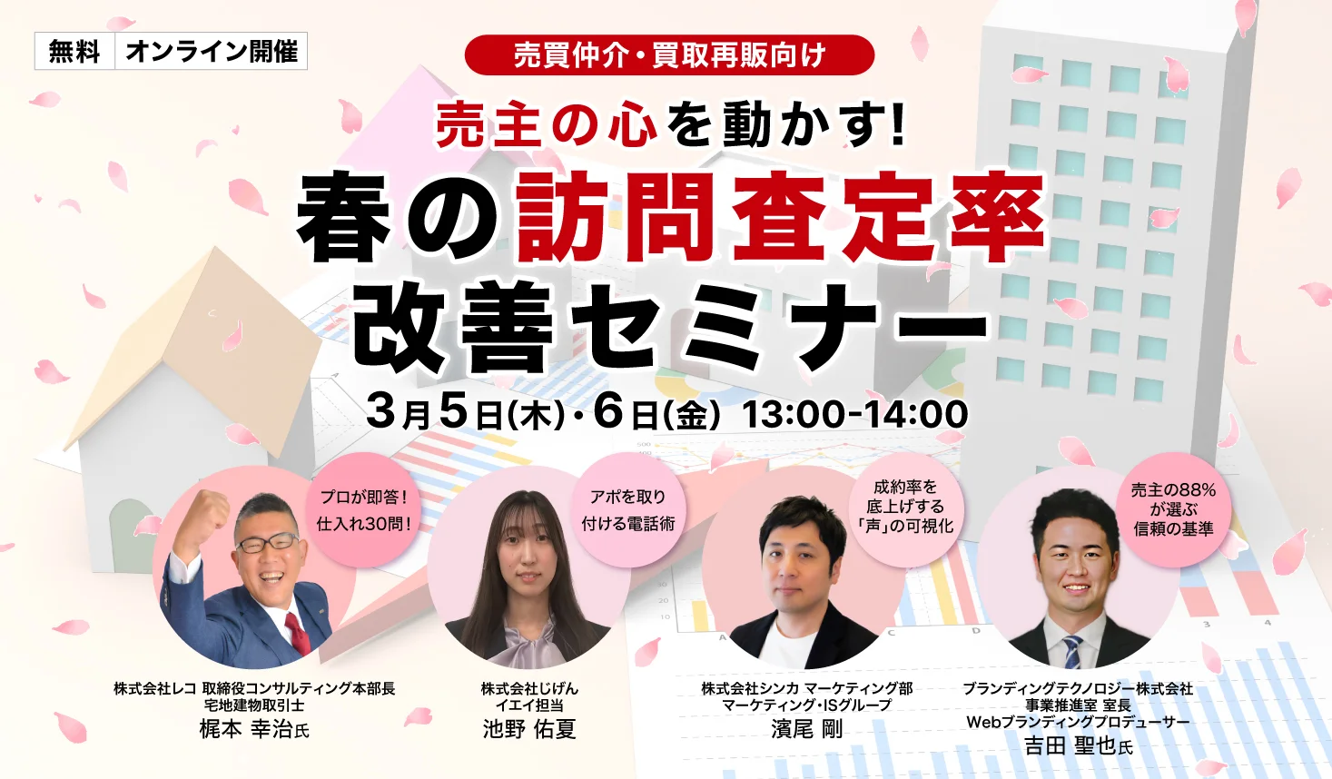 2026年3月5日(月)13:00〜14:00オンラインセミナーに、弊社取締役梶本幸治登壇｜株式会社じげん様、株式会社シンカ様、ブランディングテクノロジー株式会社様共催